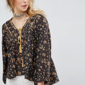 Free People 'Never a Dull Moment' Printed Blouse